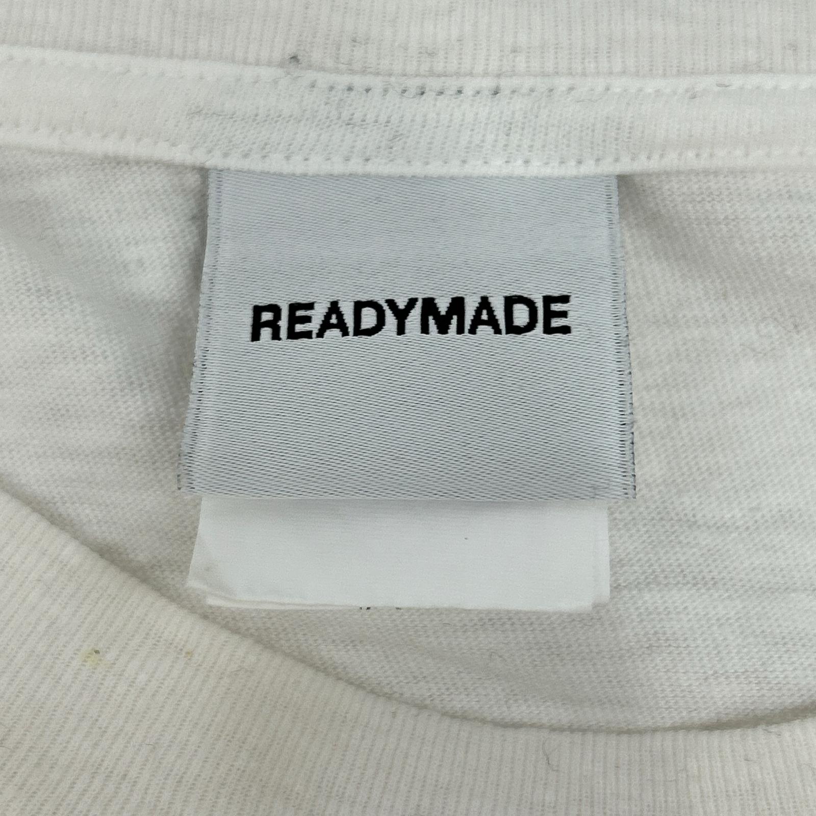 READYMADE レディーメイド RE-CO-WH-00-00-277 White Cotton Pocket Short-Sleeve T-Shirt Tops