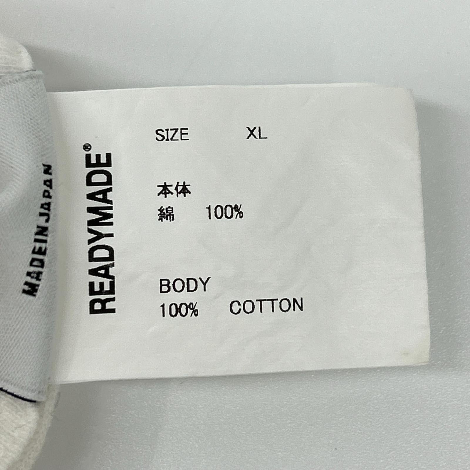 READYMADE レディーメイド RE-CO-WH-00-00-277 White Cotton Pocket Short-Sleeve T-Shirt Tops
