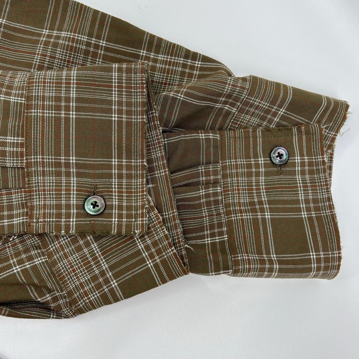 ANCELLM アンセルム ANC-SH80 ブラウン AGING RAYON CHECK SHIRT トップス