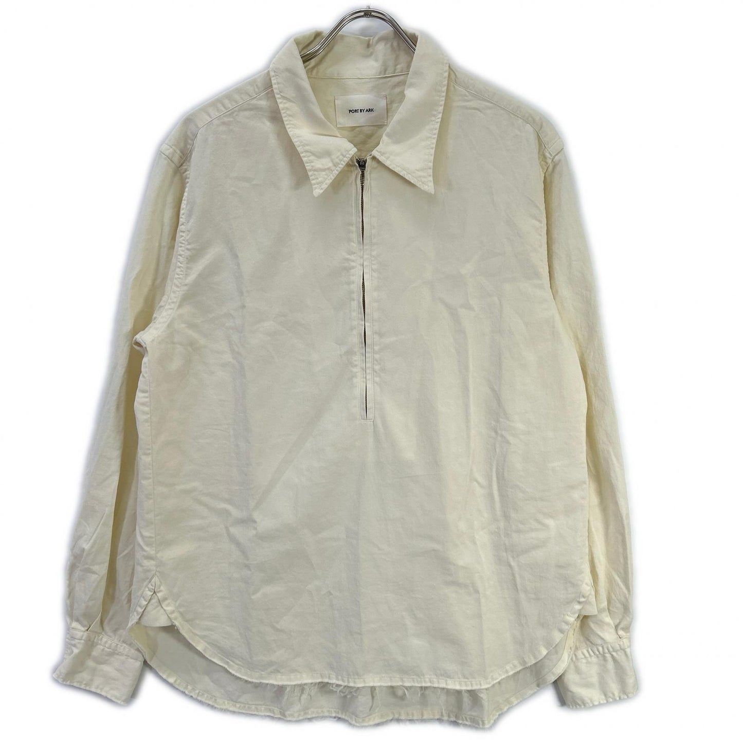PORT BY ARK ポートバイアーク PO19-SH01 アイボリー Pullover Zip Shirt トップス