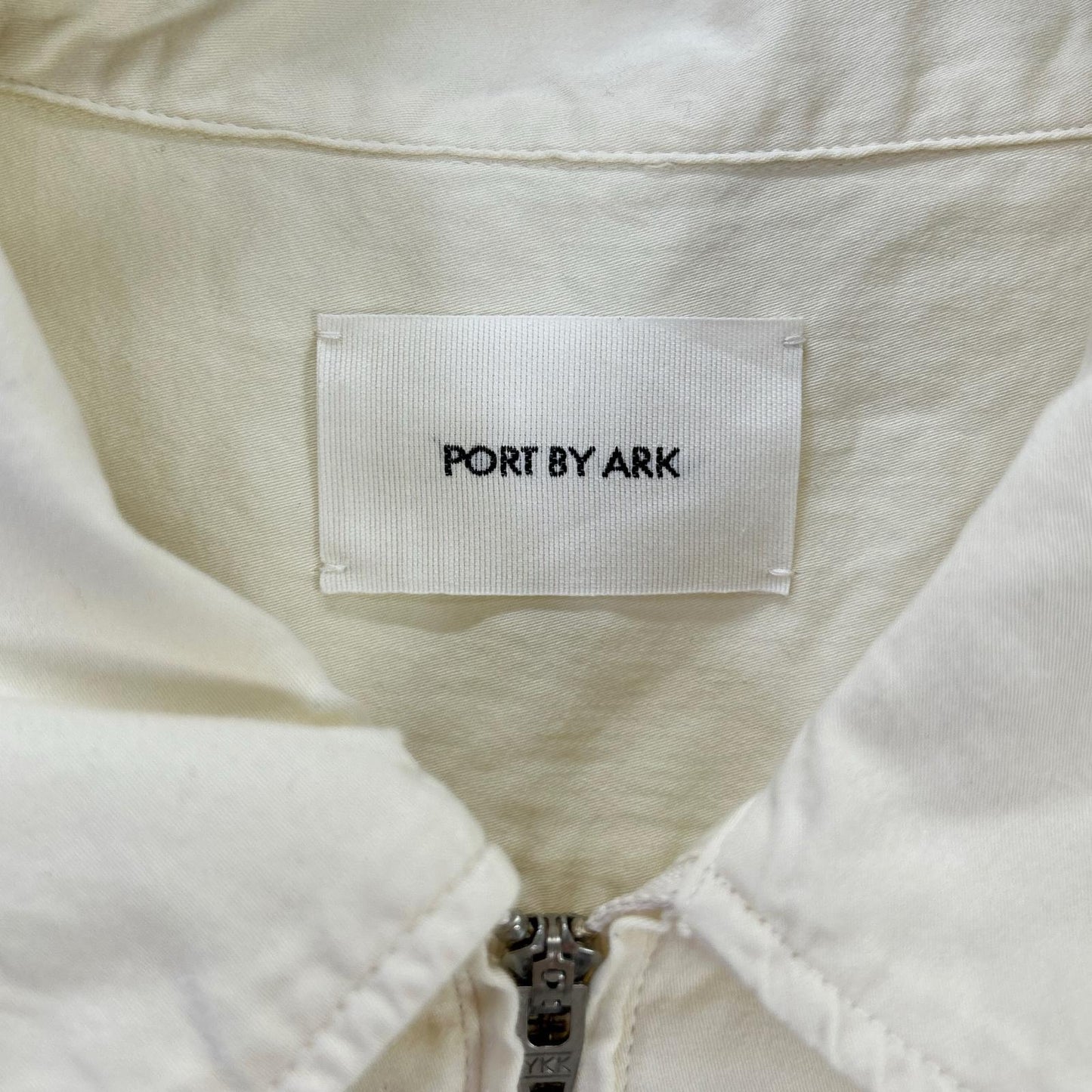PORT BY ARK ポートバイアーク PO19-SH01 アイボリー Pullover Zip Shirt トップス