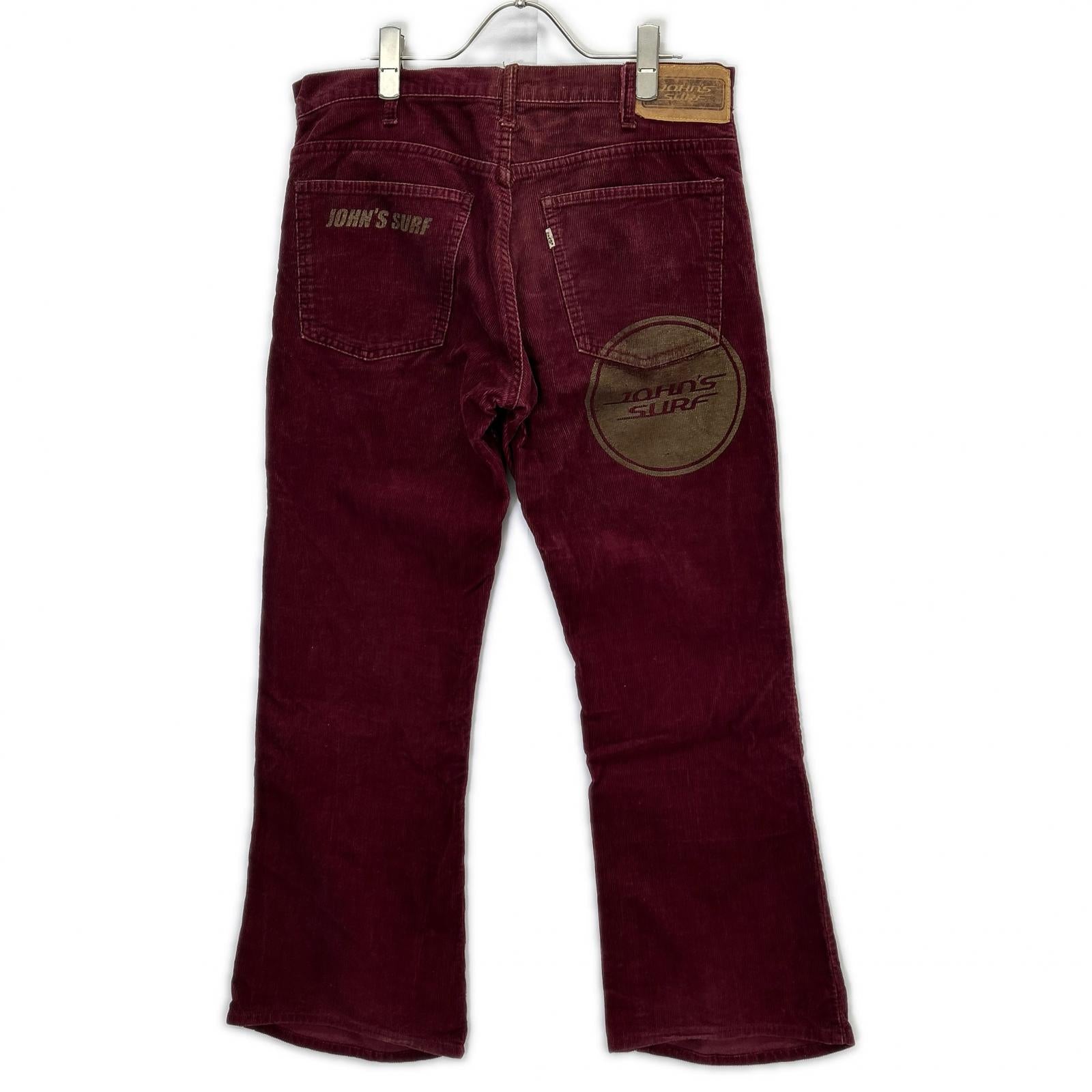 LEVI'S リーバイス ×ジョンズサーフ レッド コーデュロイパンツ ボトムス
