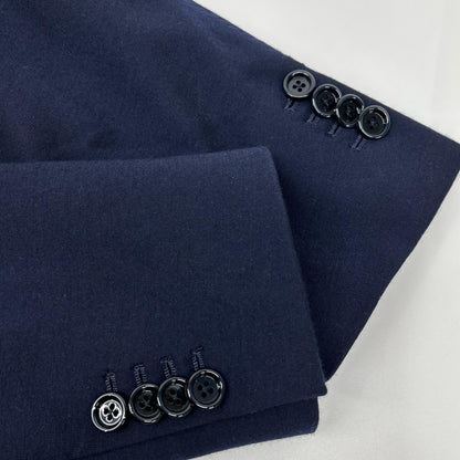 LARDINI Lardini JC939AQ13 navy wool×nylon stretch jacket