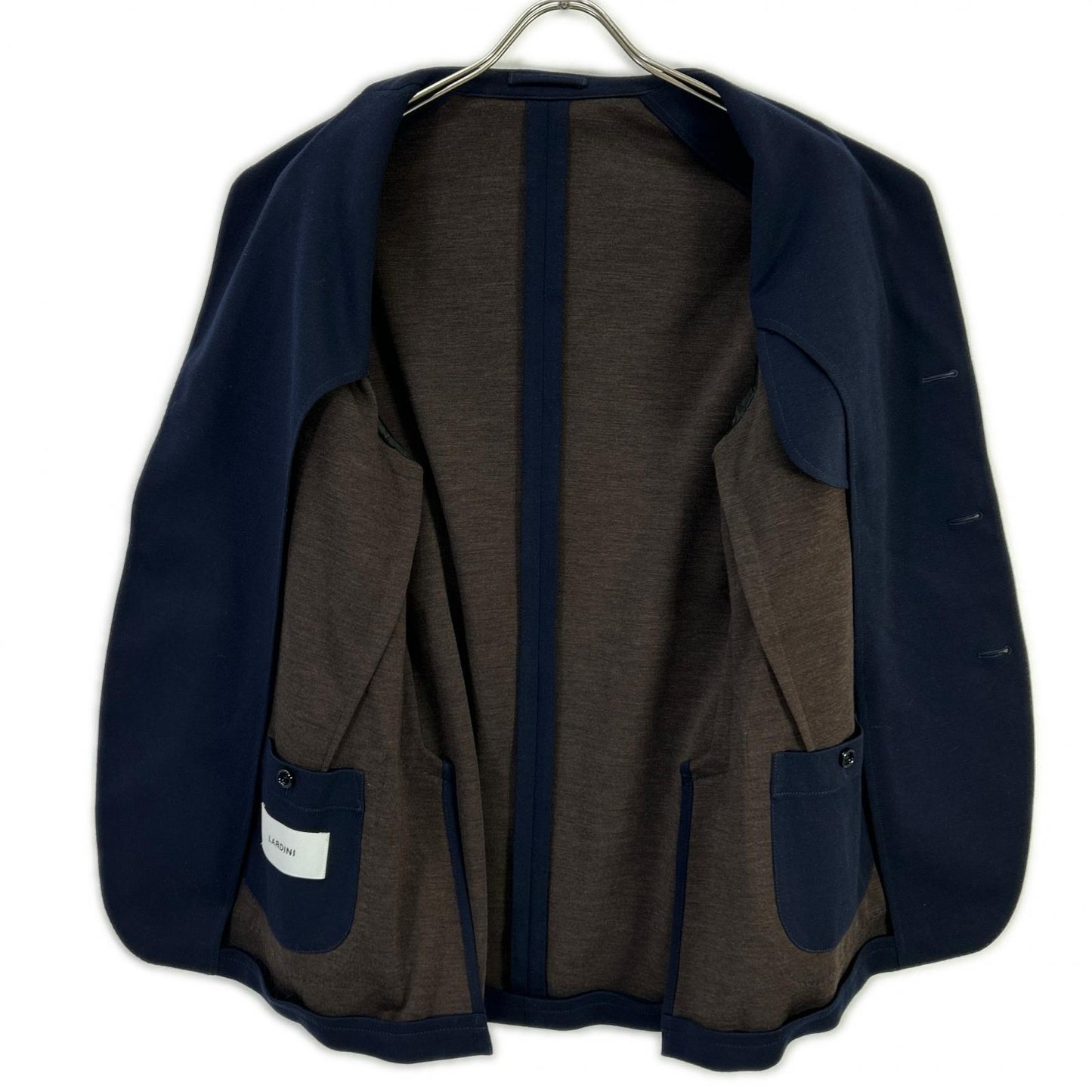 LARDINI ラルディーニ JC939AQ13 ネイビー ウール×ナイロン ストレッチ ジャケット ジャケット
