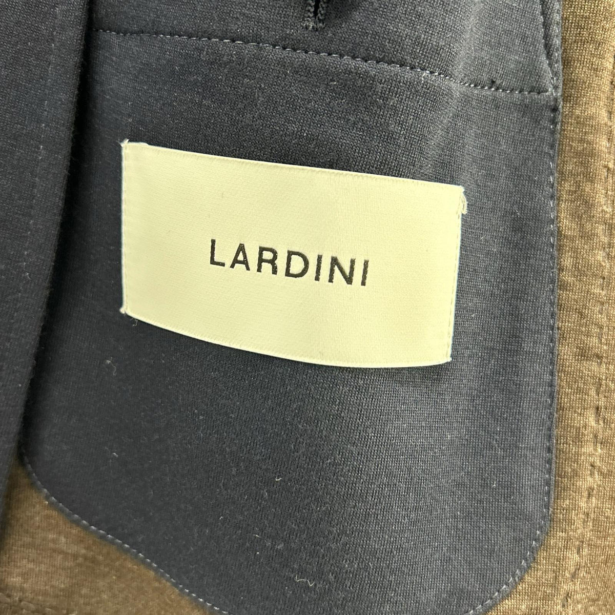LARDINI Lardini JC939AQ13 navy wool×nylon stretch jacket