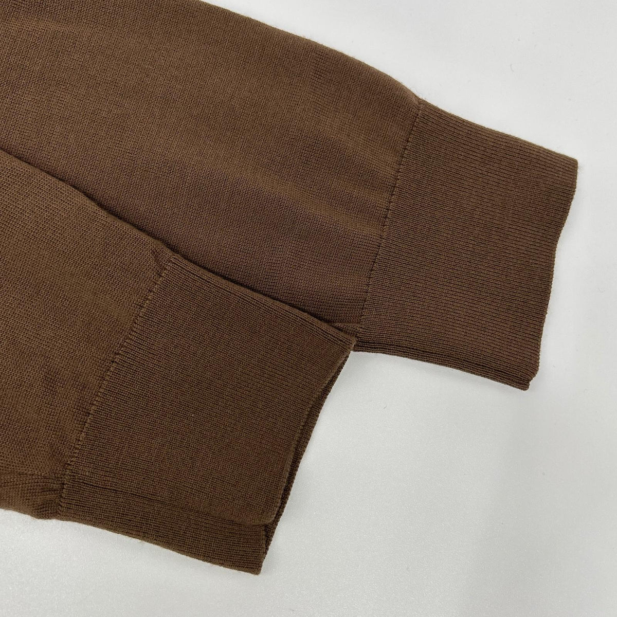 SOVEREIGN Sovereign 1113-1-065147 Brown High-Gauge Crewneck Knit Tops