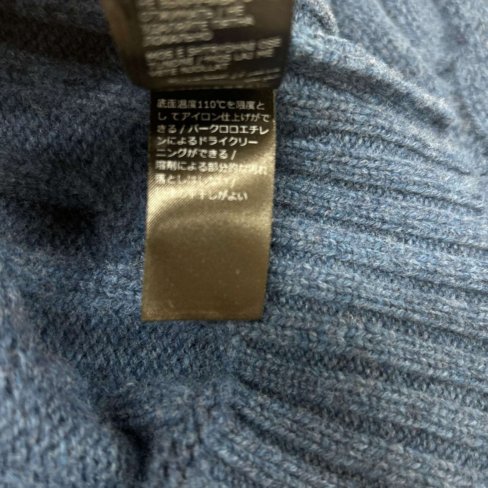 ZANONE ザノーネ 813112 ZN209 ブルー ケーブル編み ニット トップス