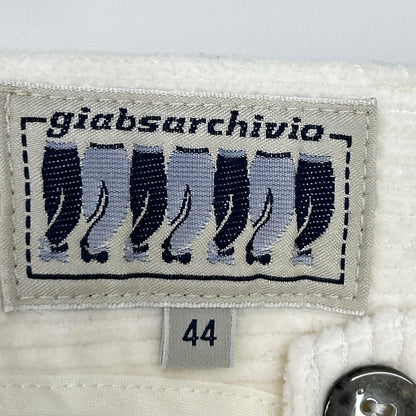 giab's ARCHIVIO ジャブスアルキヴィオ ホワイト MASACCIO コーデュロイ パンツ ボトムス