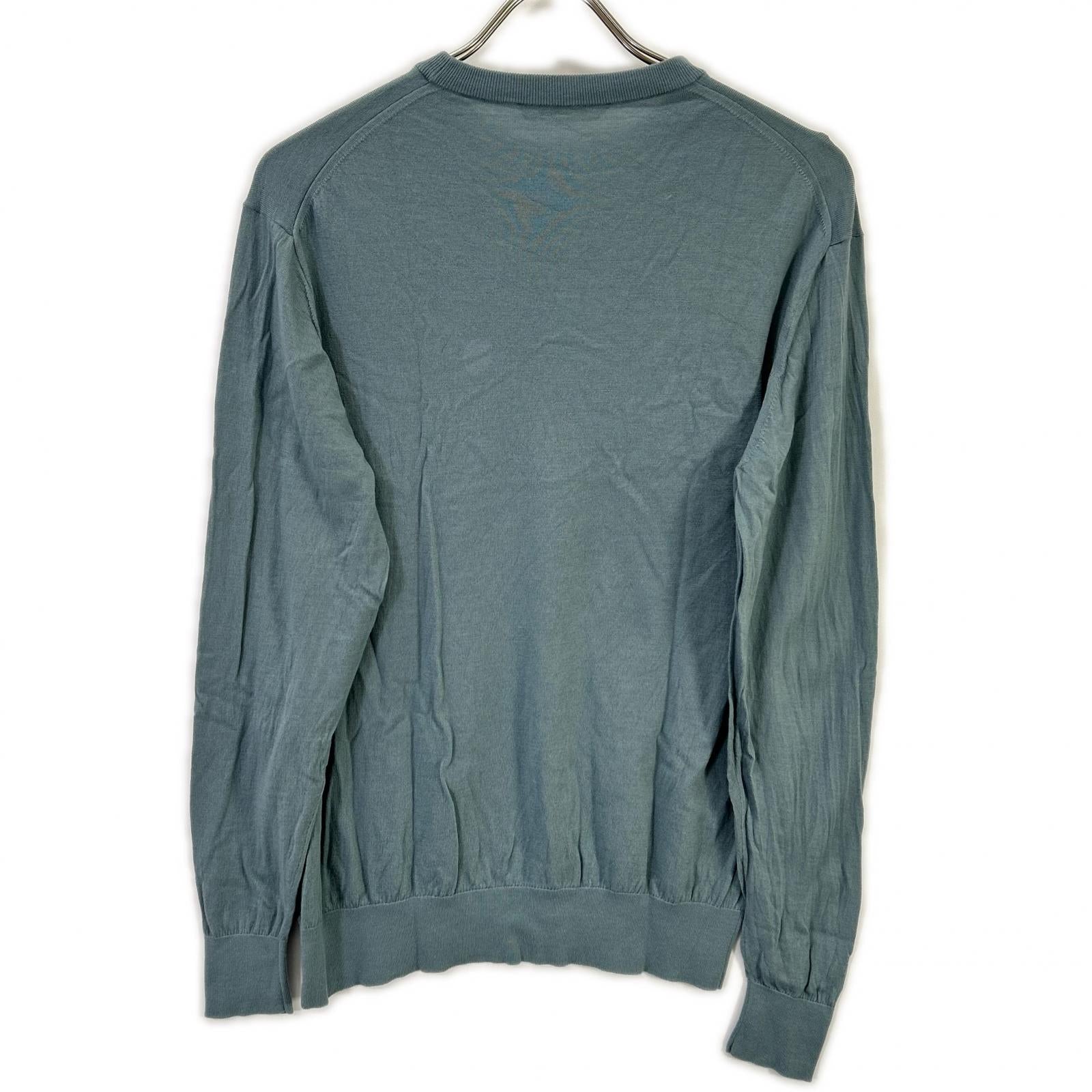 UNITED ARROWS ユナイテッドアローズ ブルー ハイゲージ クルーネックニット トップス