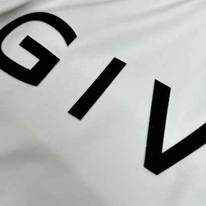 GIVENCHY ジバンシィ ホワイト ロゴ メタルジップ ナイロンブルゾン ジャケット