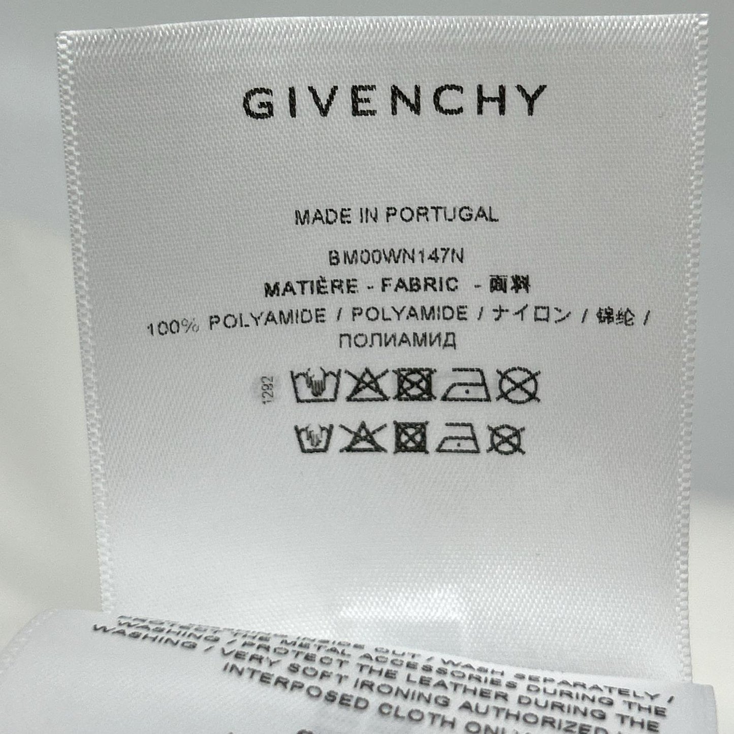 GIVENCHY ジバンシィ ホワイト ロゴ メタルジップ ナイロンブルゾン ジャケット