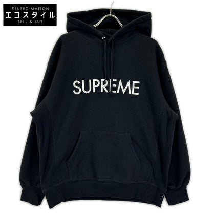 Supreme シュプリーム 22AW ブラック キャピタルフーデッドスウェットシャツ パーカー トップス