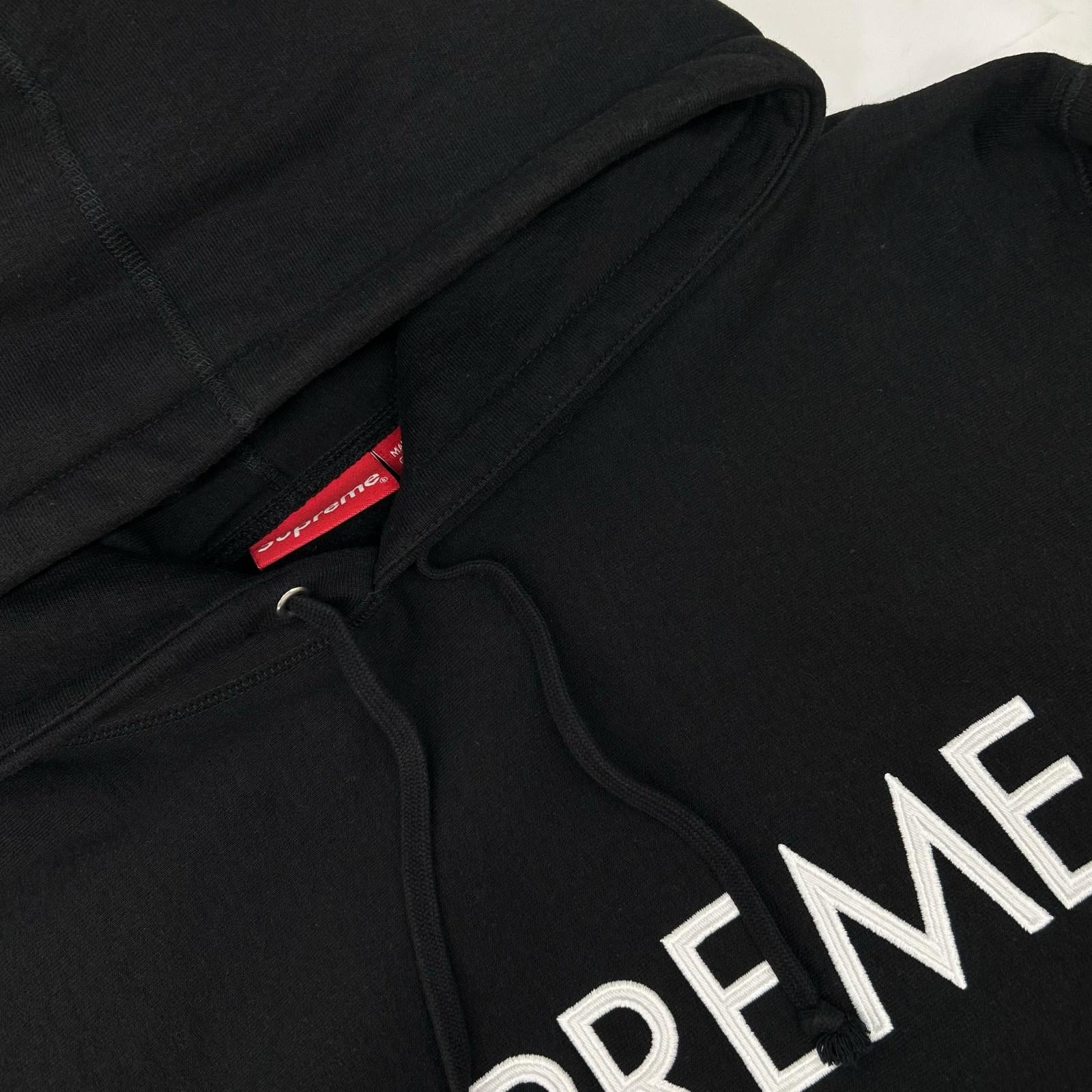 Supreme シュプリーム 22AW ブラック キャピタルフーデッドスウェットシャツ パーカー トップス