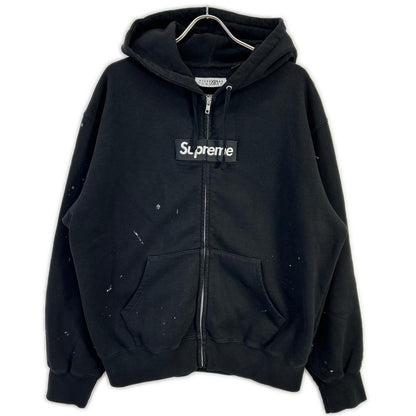 Supreme シュプリーム ×MM6 ブラック 26SS Week4 Box Logo Zip Up Hooded Sweatshirt トップス