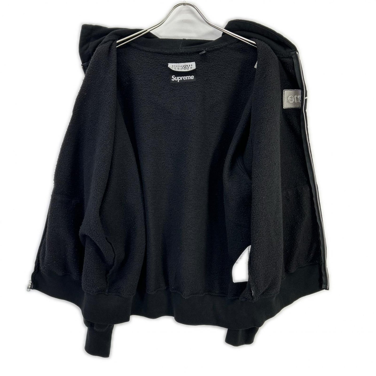 Supreme シュプリーム ×MM6 ブラック 26SS Week4 Box Logo Zip Up Hooded Sweatshirt トップス