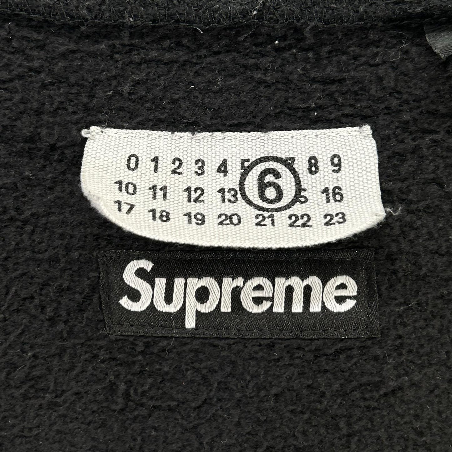 Supreme シュプリーム ×MM6 ブラック 26SS Week4 Box Logo Zip Up Hooded Sweatshirt トップス