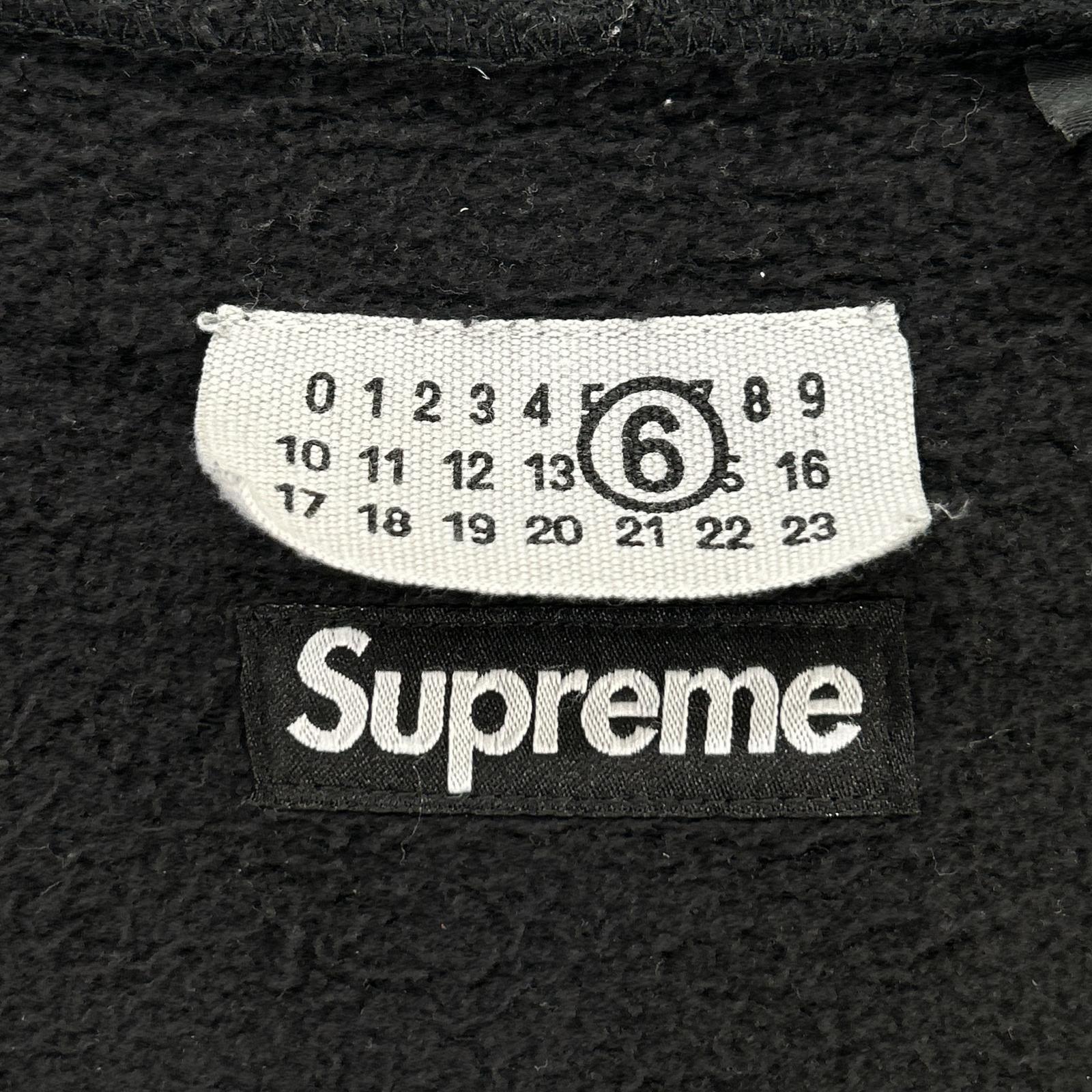 Supreme シュプリーム ×MM6 ブラック 26SS Week4 Box Logo Zip Up Hooded Sweatshirt トップス