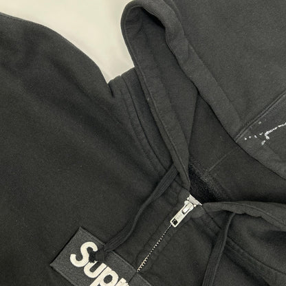 Supreme シュプリーム ×MM6 ブラック 26SS Week4 Box Logo Zip Up Hooded Sweatshirt トップス