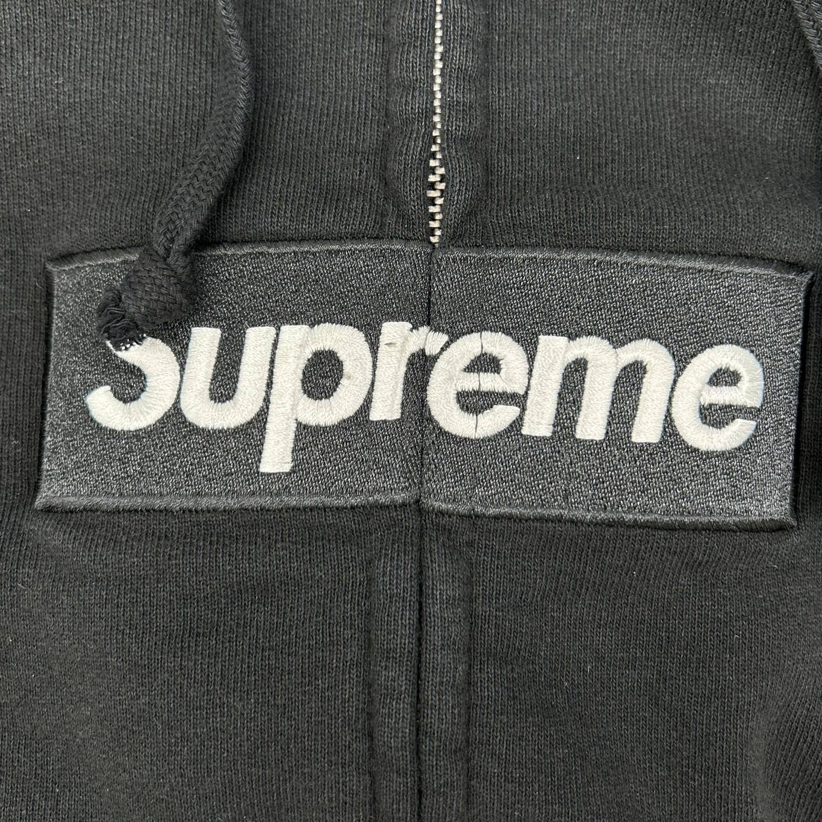 Supreme シュプリーム ×MM6 ブラック 26SS Week4 Box Logo Zip Up Hooded Sweatshirt トップス