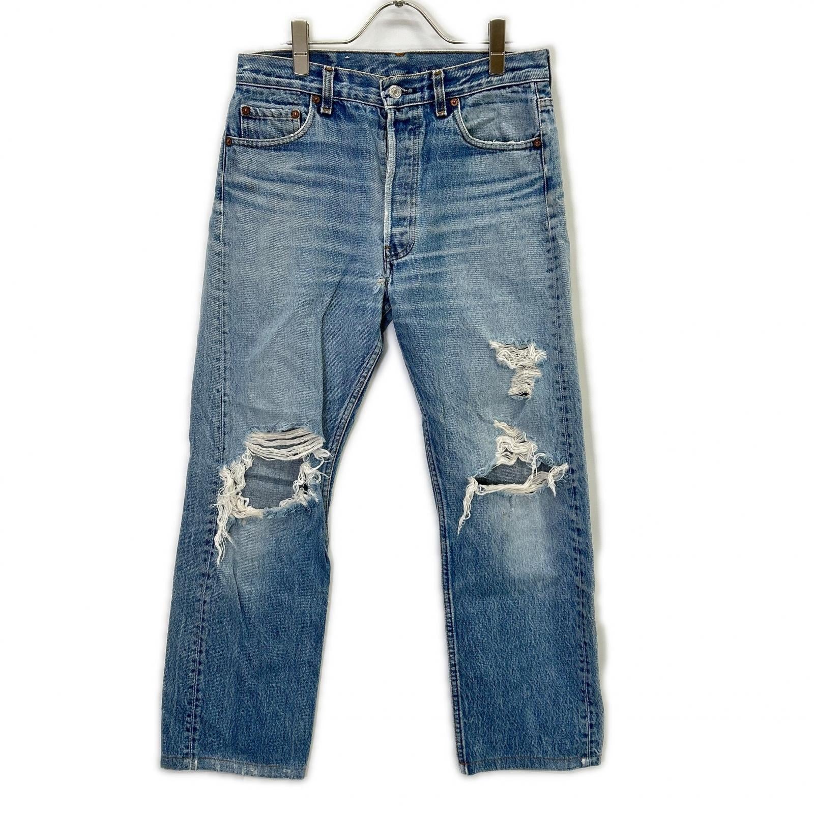LEVI'S リーバイス 501xx 裏555 バレンシア工場 ダメージデニム ボトムス