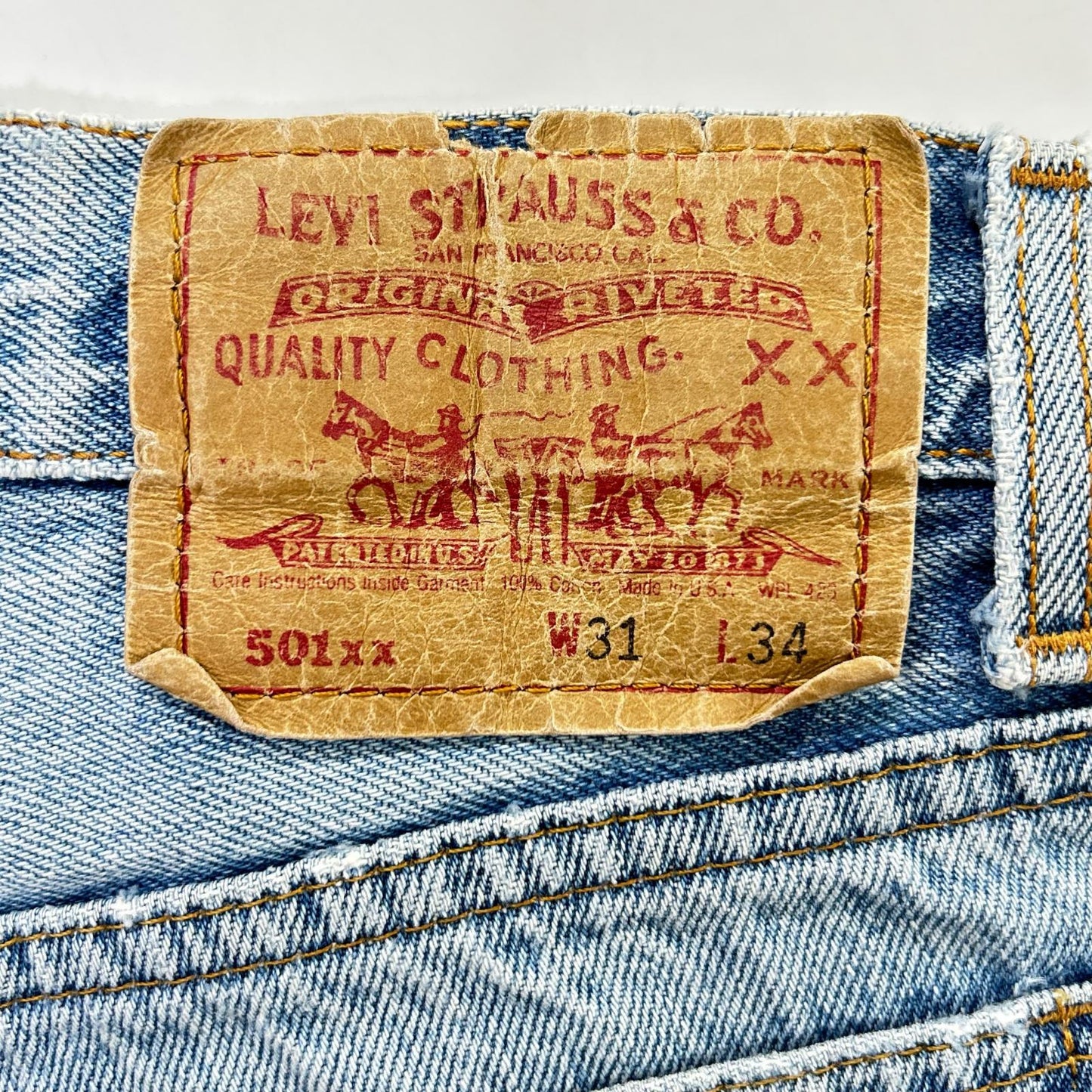 LEVI'S リーバイス 501xx 裏555 バレンシア工場 ダメージデニム ボトムス