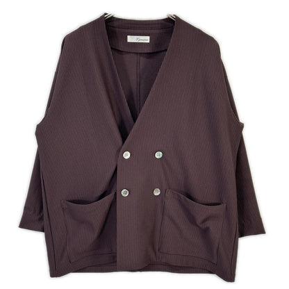 t.yamai paris ティ ヤマイ パリ バーガンディー トリコットサッカージャケット ジャケット