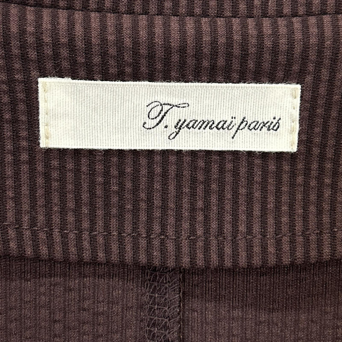 t.yamai paris ティ ヤマイ パリ バーガンディー トリコットサッカージャケット ジャケット