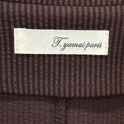 t.yamai paris ティ ヤマイ パリ バーガンディー トリコットサッカージャケット ジャケット