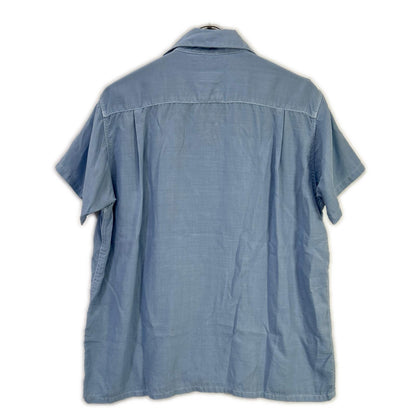 MADISON BLUE マディソンブルー ブルー レーヨン ボーリングシャツ トップス