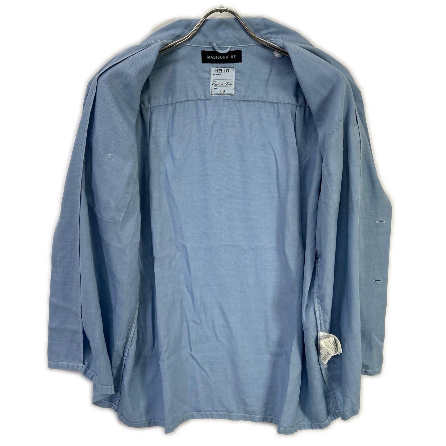 MADISON BLUE マディソンブルー ブルー レーヨン ボーリングシャツ トップス
