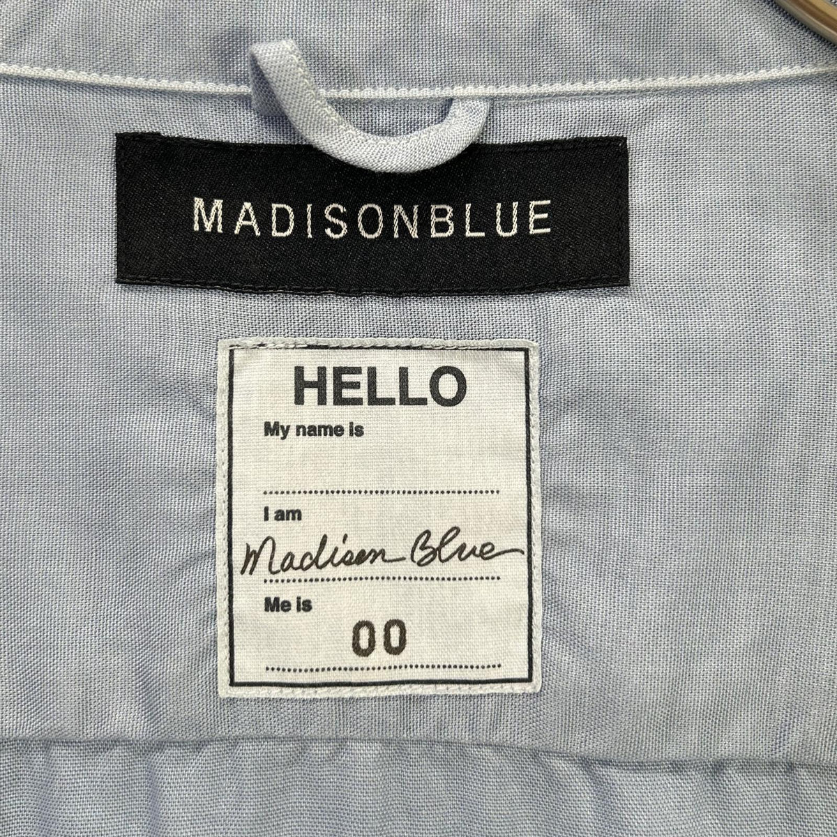 MADISON BLUE マディソンブルー ブルー レーヨン ボーリングシャツ トップス
