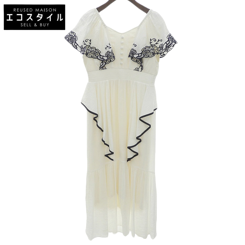 her lip to ハーリップトゥ 新品同様 Angel Sleeve Dress ワンピース レディース ホワイト S ワンピース