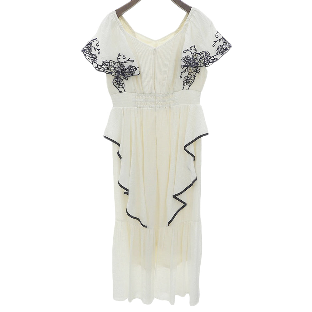 her lip to ハーリップトゥ 新品同様 Angel Sleeve Dress ワンピース レディース ホワイト S ワンピース