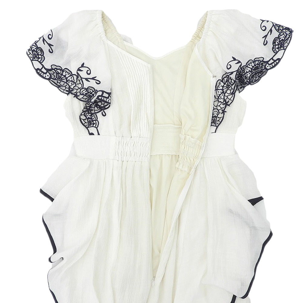 her lip to ハーリップトゥ 新品同様 Angel Sleeve Dress ワンピース レディース ホワイト S ワンピース