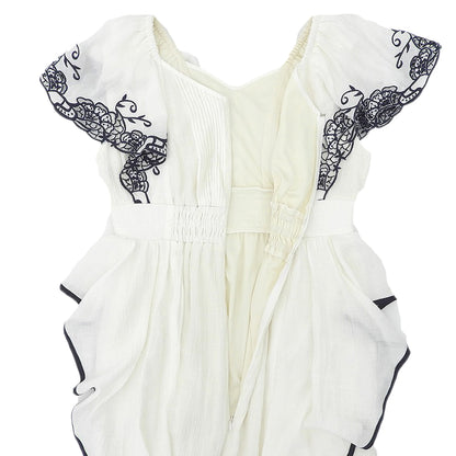 her lip to ハーリップトゥ 新品同様 Angel Sleeve Dress ワンピース レディース ホワイト S ワンピース