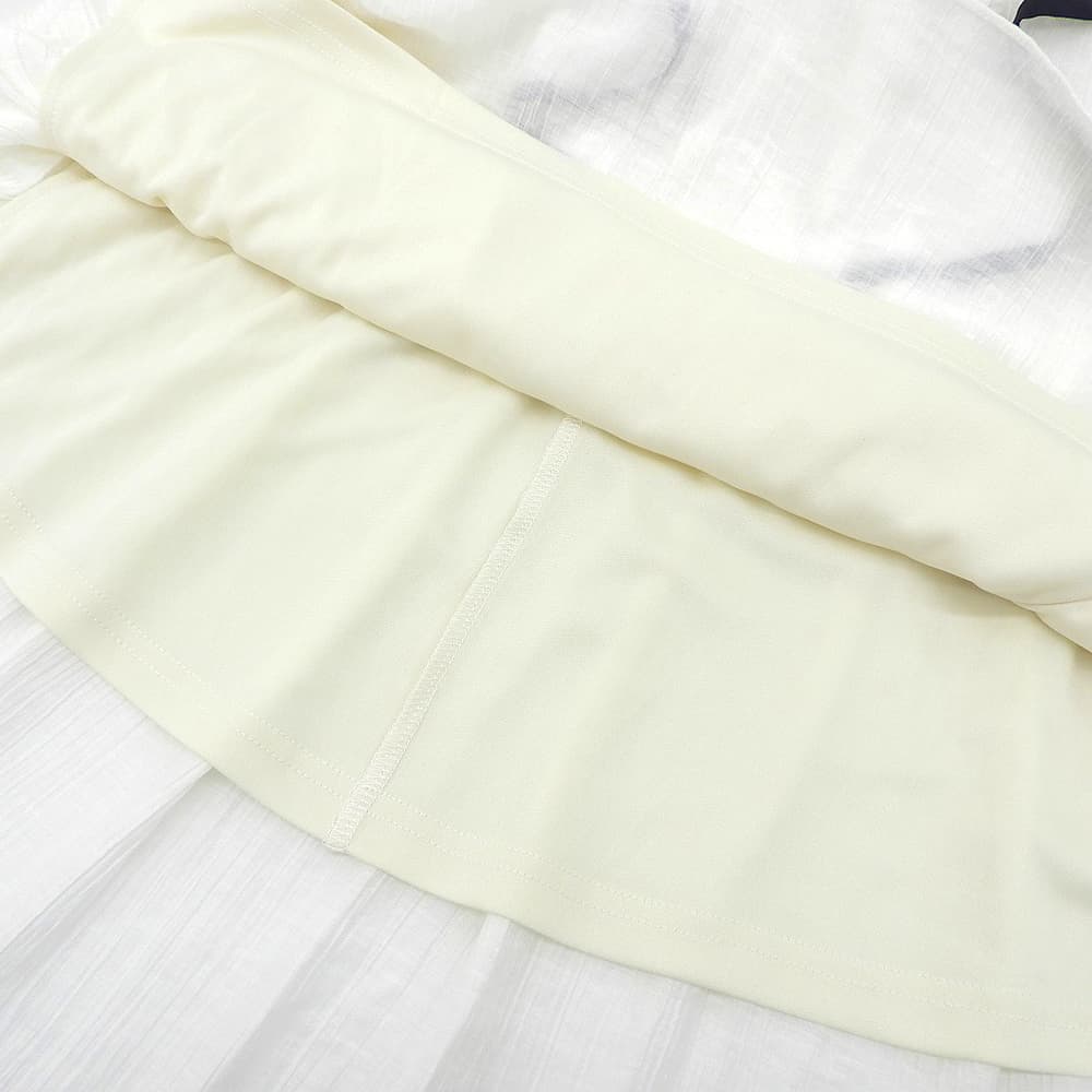 her lip to ハーリップトゥ 新品同様 Angel Sleeve Dress ワンピース レディース ホワイト S ワンピース