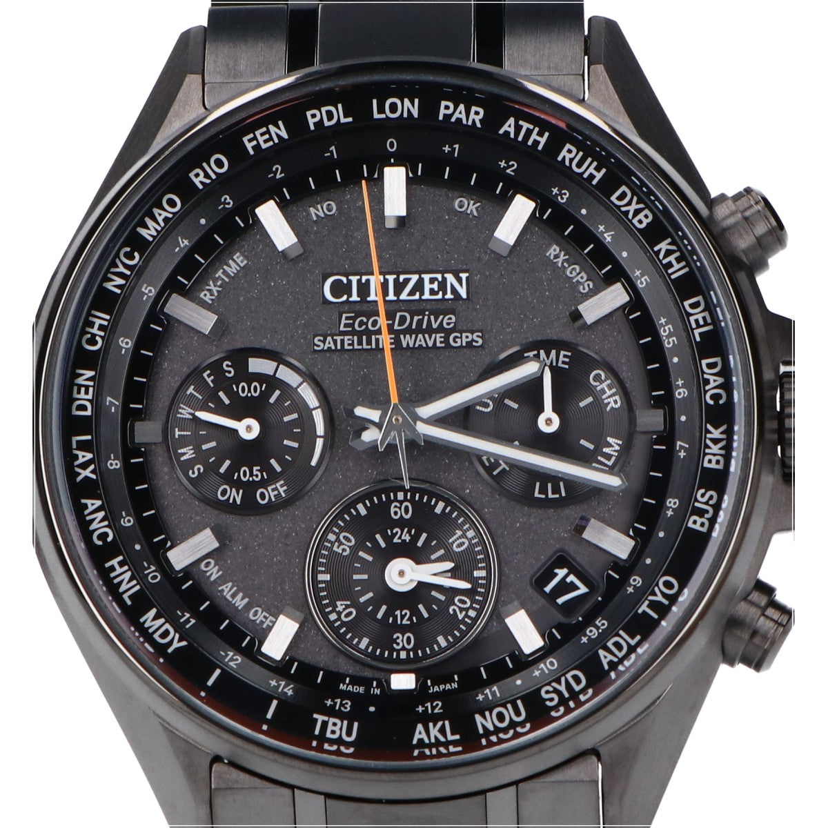 CITIZEN シチズン 【美品】CC4004-58E F950 ATTESA アテッサ クロノグラフ エコ・ドライブGPS衛星電波 腕時計