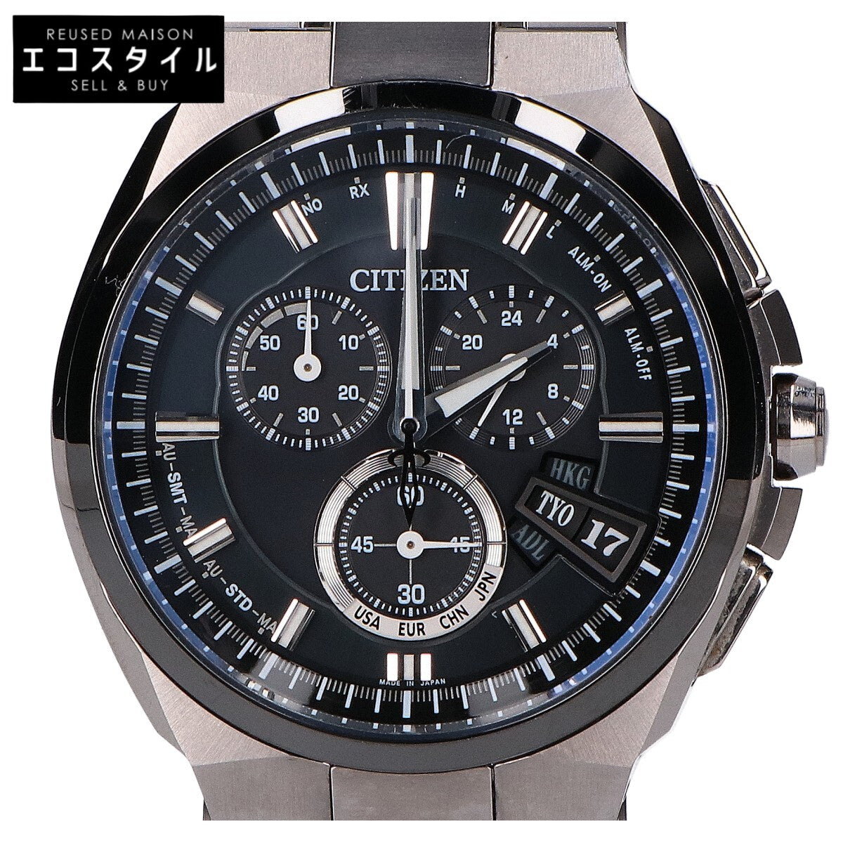 CITIZEN シチズン BY0040-51F H610 ATTESA アテッサ クロノグラフ エコ・ドライブ電波 腕時計
