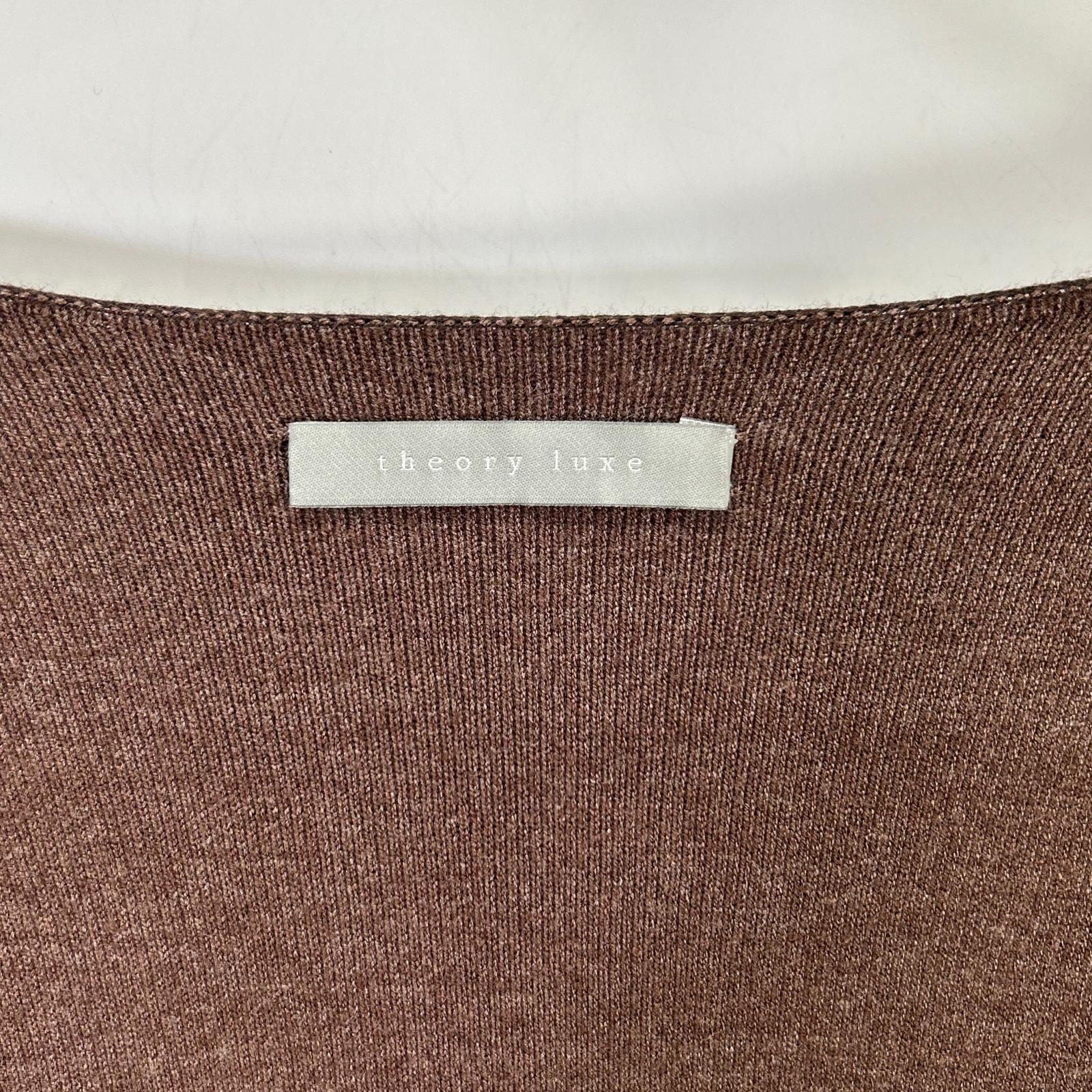 theory luxe セオリーリュクス ブラウン ニット ロングカーディガン トップス
