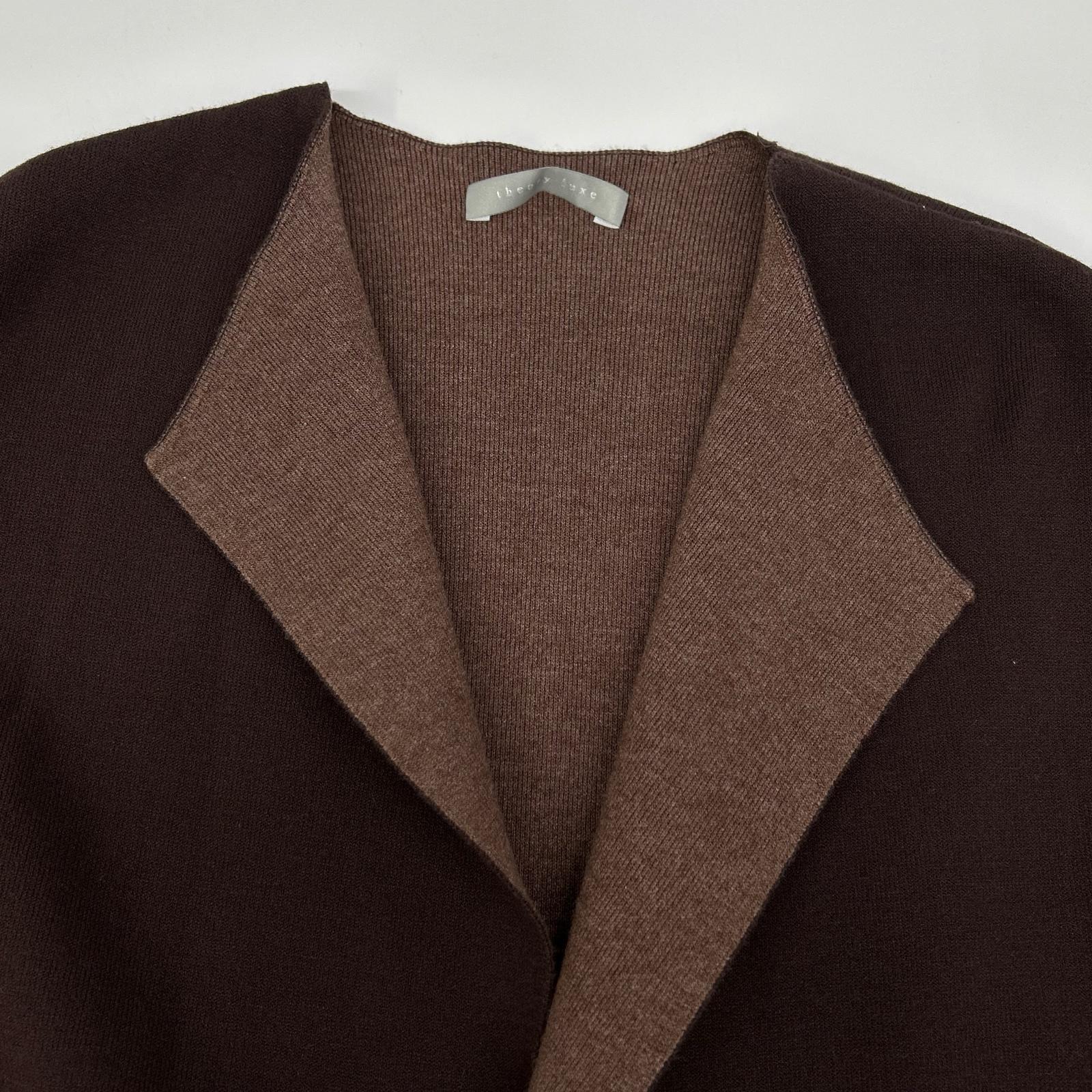 theory luxe セオリーリュクス ブラウン ニット ロングカーディガン トップス