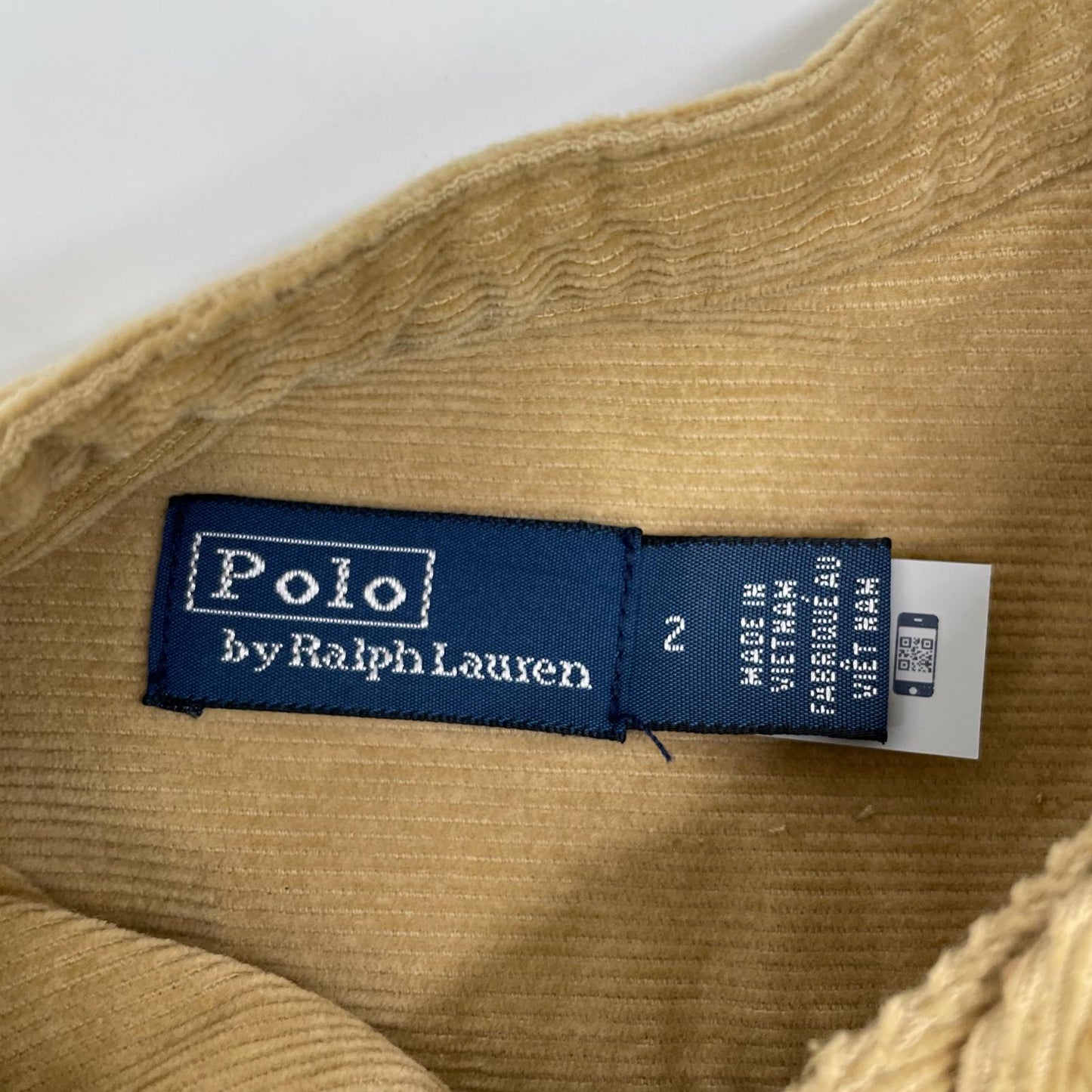 POLObyRalphLauren ポロラルフローレン ベージュ コーデュロイ シャツワンピース ワンピース
