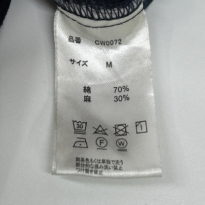 CAMPHOR WOOD カンファーウッド CW0072 ネイビー リネン混 半袖 オールインワン オーバーオール オールインワン