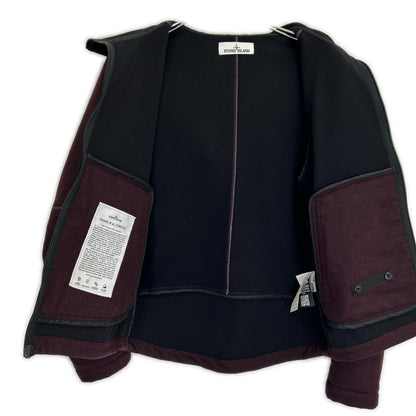 STONE ISLAND ストーンアイランド 671541832 ボルドー ウール PANNO-R 4L STRETCH ジャケット ジャケット