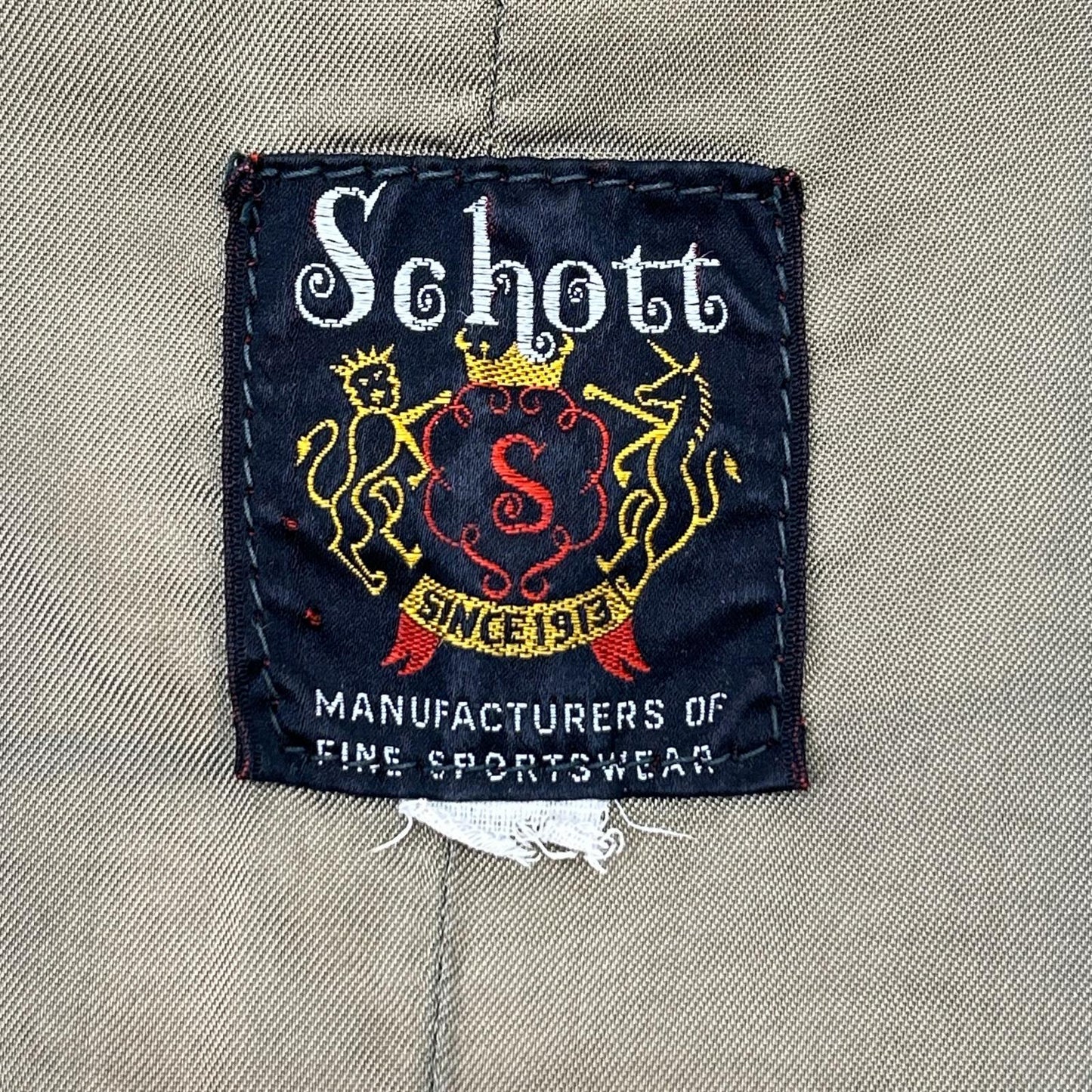 schott ショット ブラウン レザー ジレ ベスト