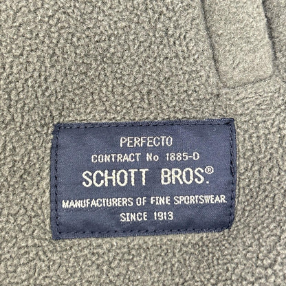schott ショット ブラック リバーシブルダウンベスト ベスト
