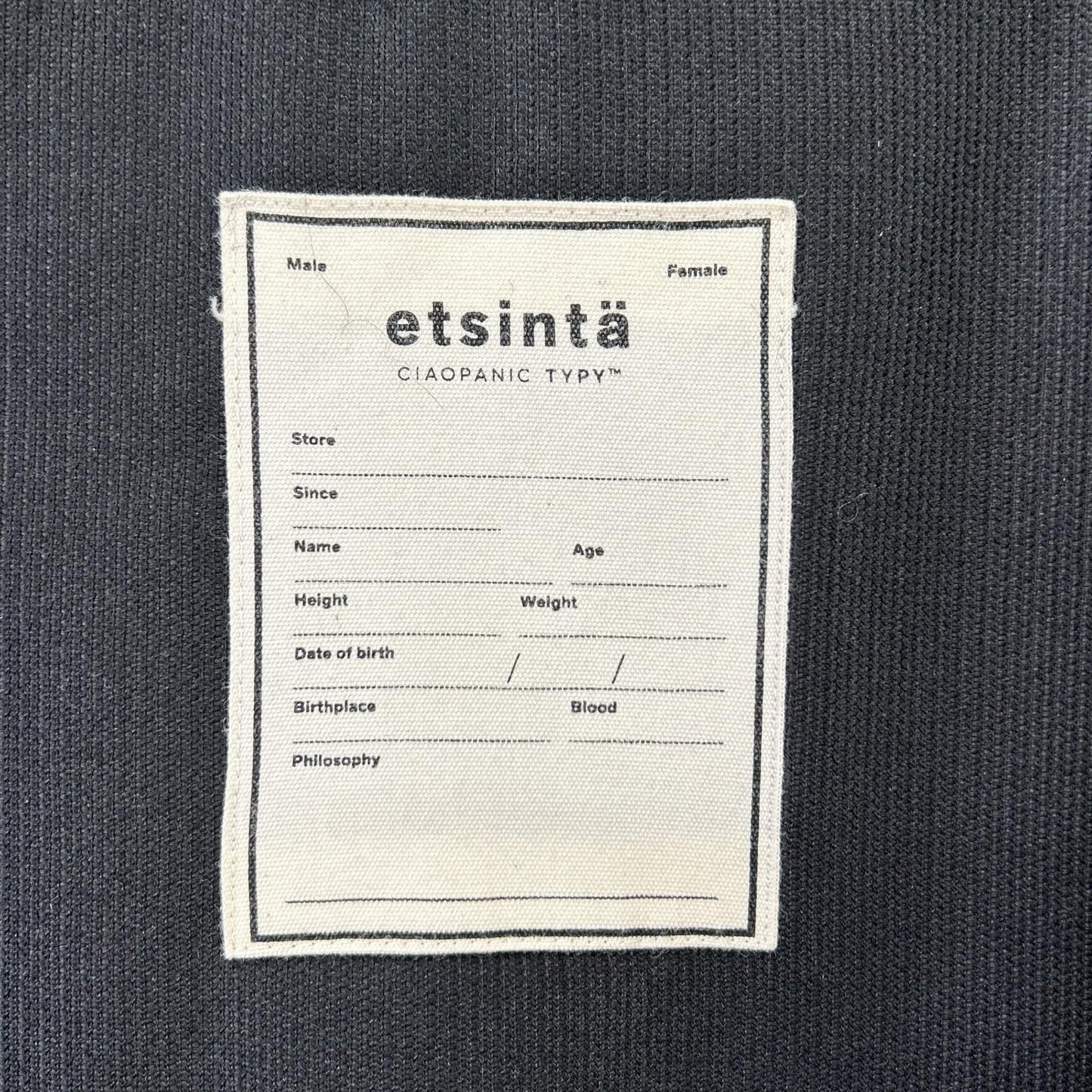 etsinta エシンタ ブラック ファー切り替え ジャケット ジャケット