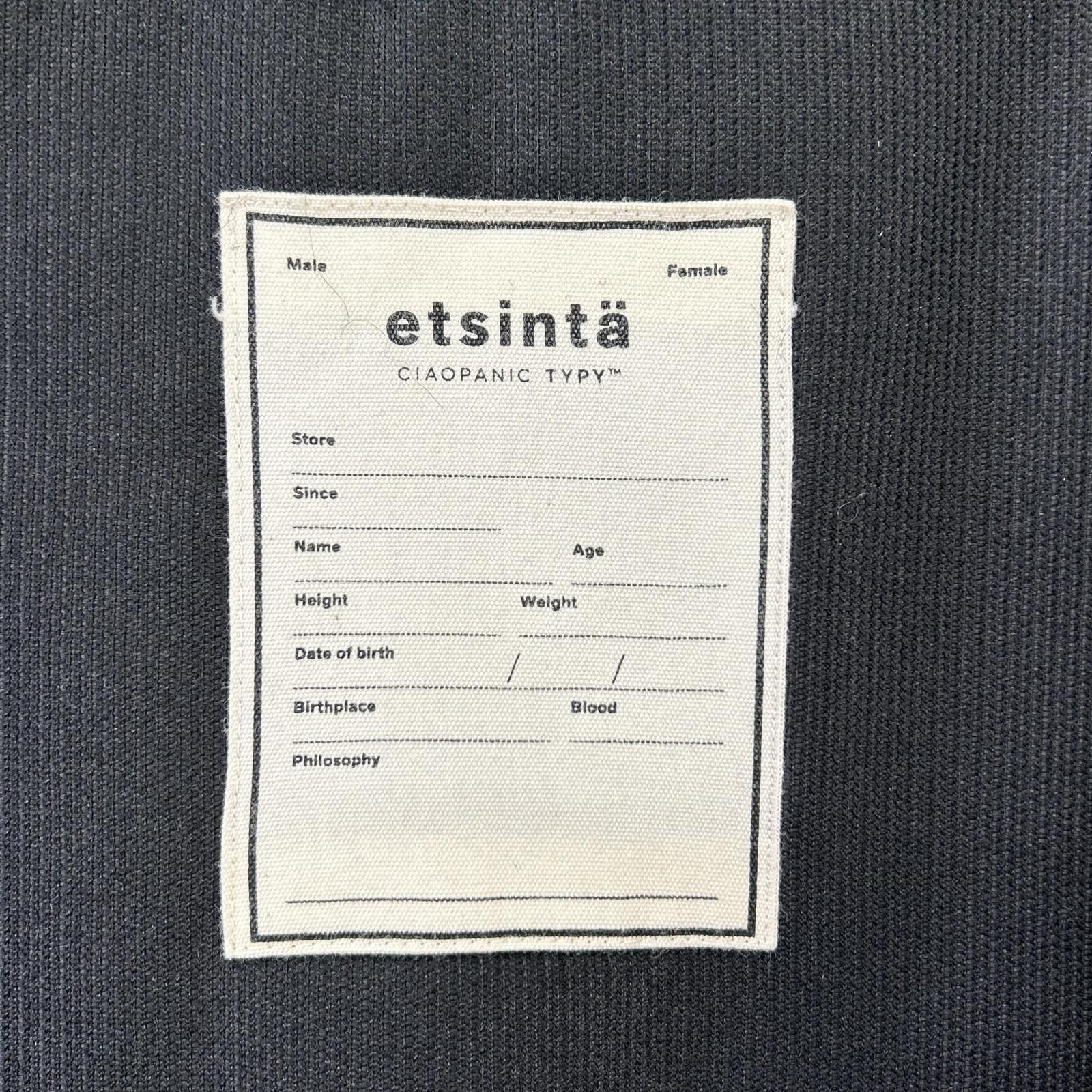 etsinta エシンタ ブラック ファー切り替え ジャケット ジャケット