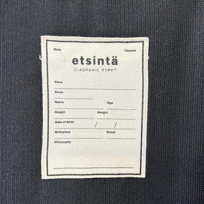 etsinta エシンタ ブラック ファー切り替え ジャケット ジャケット