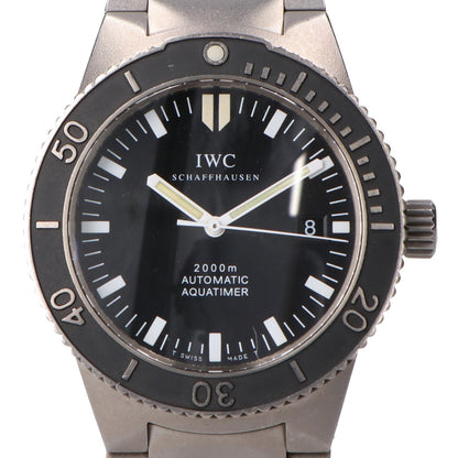 IWC アイダブリューシー 3536-001 GSTアクアタイマー2000 黒文字盤 チタン 自動巻き 腕時計