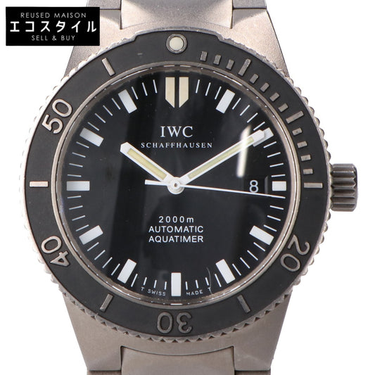 IWC アイダブリューシー 3536-001 GSTアクアタイマー2000 黒文字盤 チタン 自動巻き 腕時計